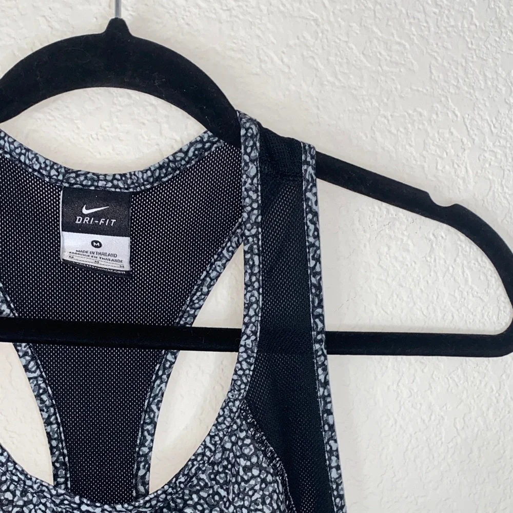 🪼Nike Dri FIT training tank top with speckled pattern & black mesh throughout! - Picture 1 of 11